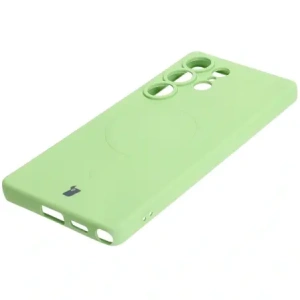 Hurtownia GSM - Silikonowe etui z pierścieniem magnetycznym Bizon Case Silicone Magnetic do Samsung Galaxy S25 Ultra jasnozielone - BIZ8295 - {ean13} - Hurt