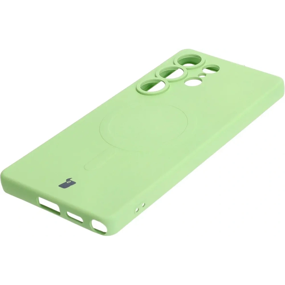 Wholesale Bizon Case Silicone Magnetic Samsung Galaxy S25 Ultra light green - BIZ8295 - {ean13} - Hurt