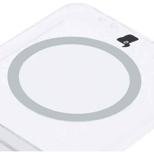 Etui z pierścieniem magnetycznym Bizon Case CrystalO do Samsung Galaxy Z Flip6 / 7 FE przezroczyste