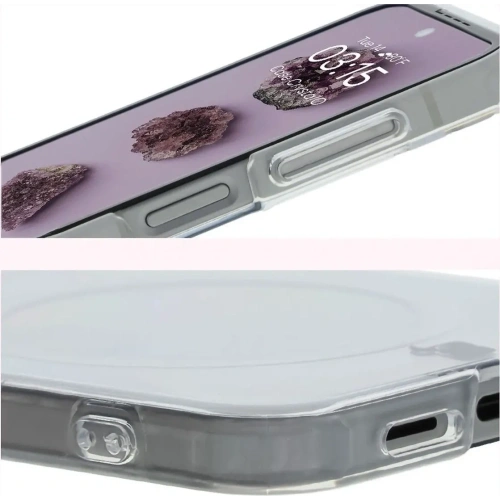 Etui z pierścieniem magnetycznym Bizon Case CrystalO do Samsung Galaxy Z Flip6 / 7 FE przezroczyste