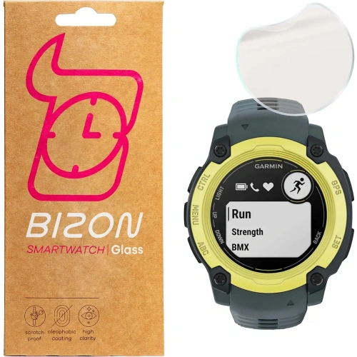 Folia matowa Bizon Glass Watch Film Sun do Garmin Instinct E 40 mm [2 PACK]