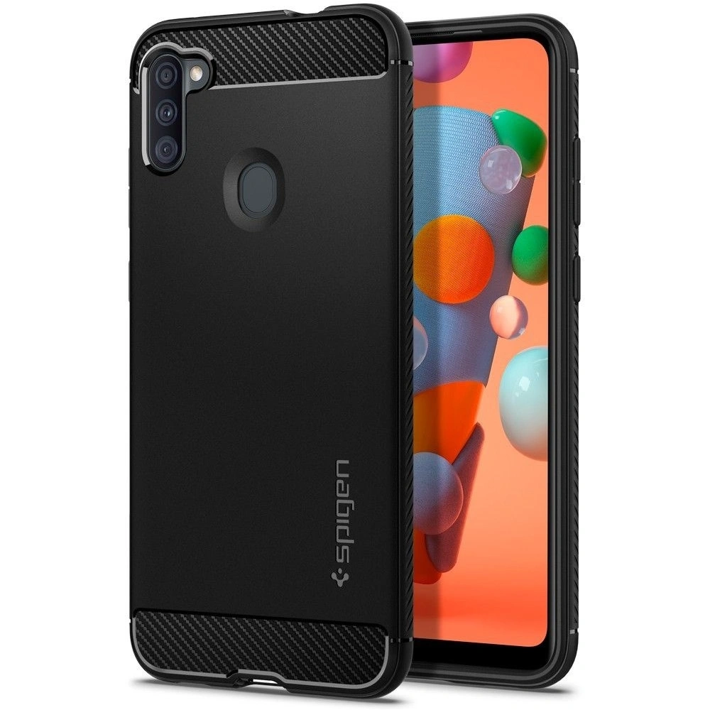 Hurtownia GSM - Etui Spigen Rugged Armor Samsung Galaxy A11 Matte Black - SPN1097BLK - {ean13} - Hurt