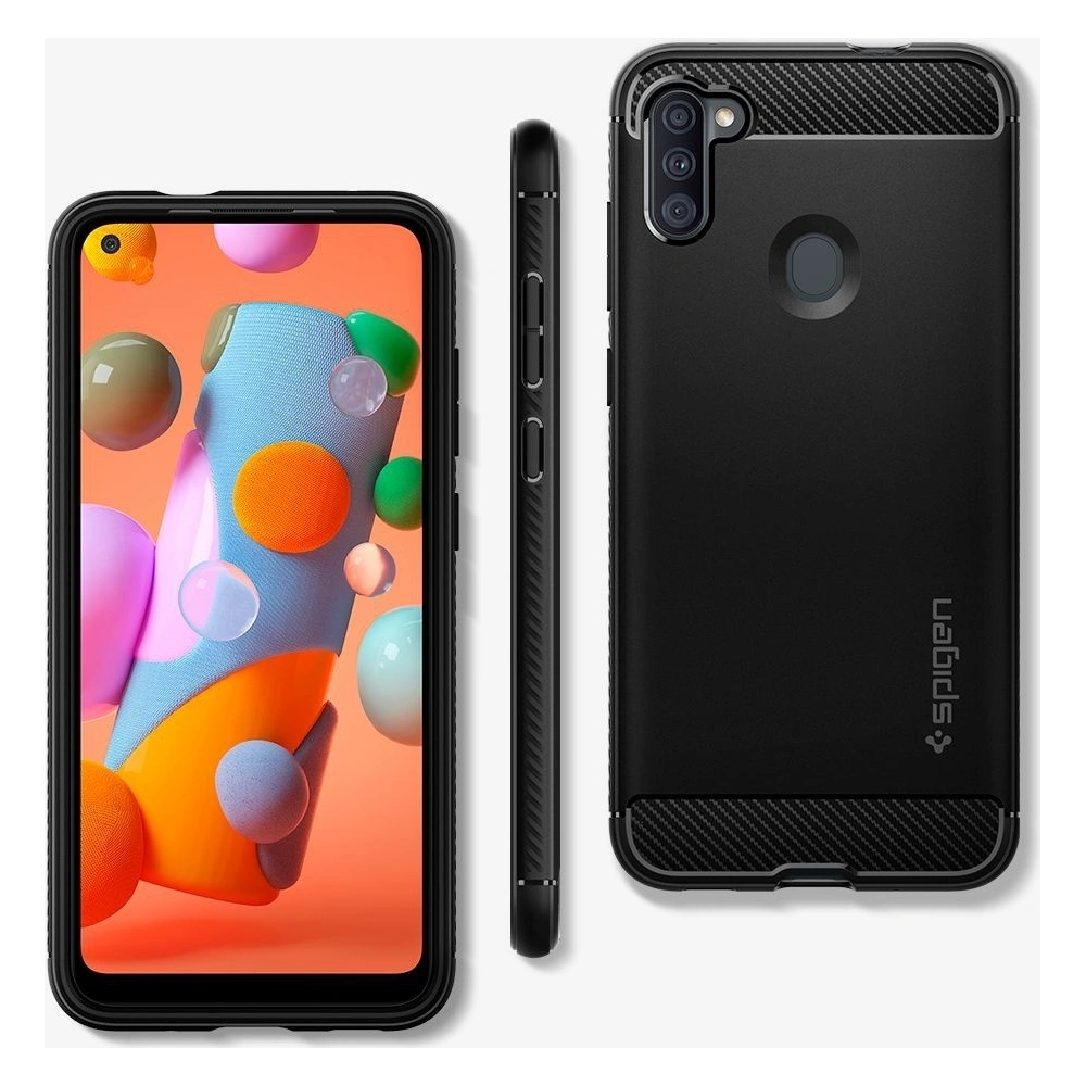 Hurtownia GSM - Etui Spigen Rugged Armor Samsung Galaxy A11 Matte Black - SPN1097BLK - {ean13} - Hurt