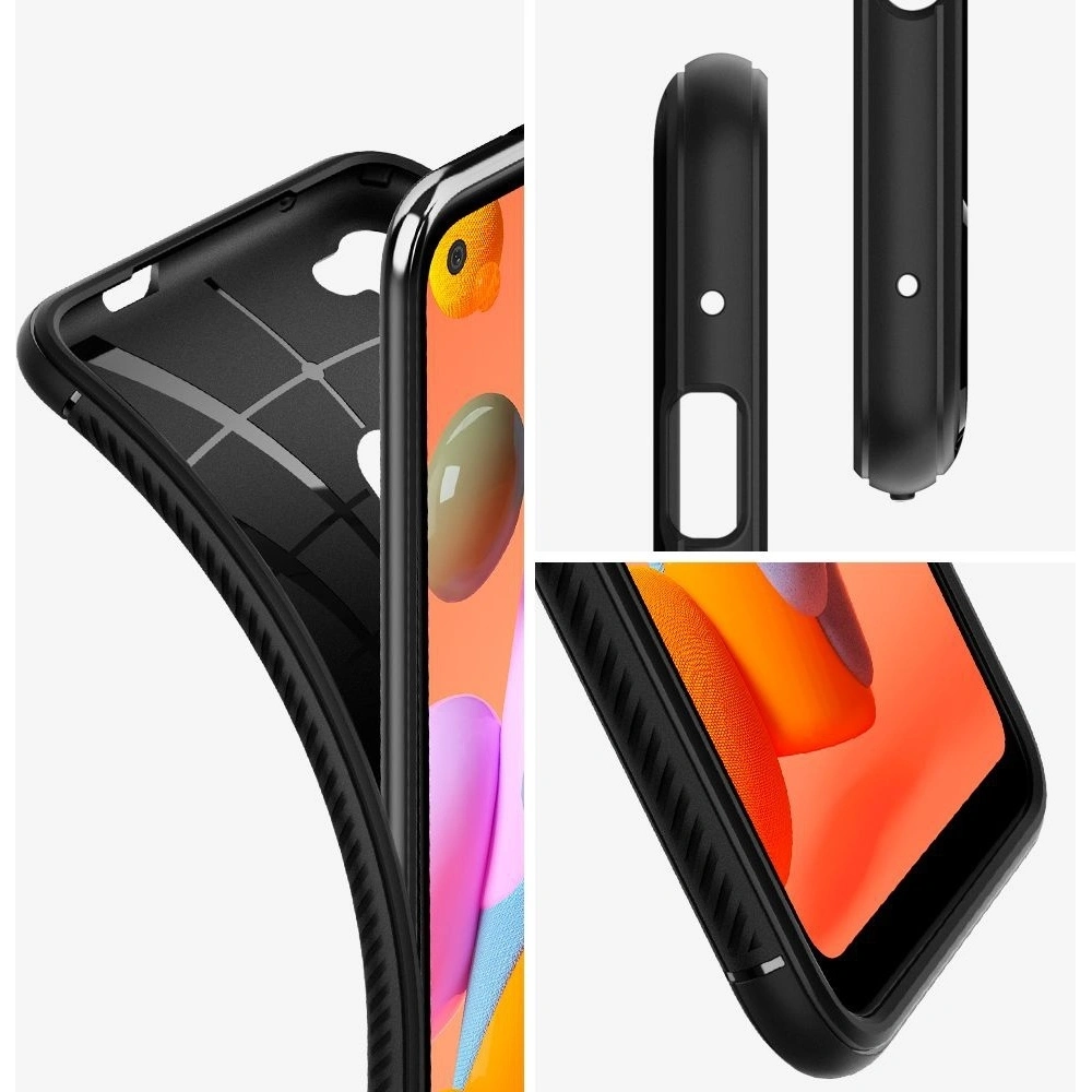 Hurtownia GSM - Etui Spigen Rugged Armor Samsung Galaxy A11 Matte Black - SPN1097BLK - {ean13} - Hurt