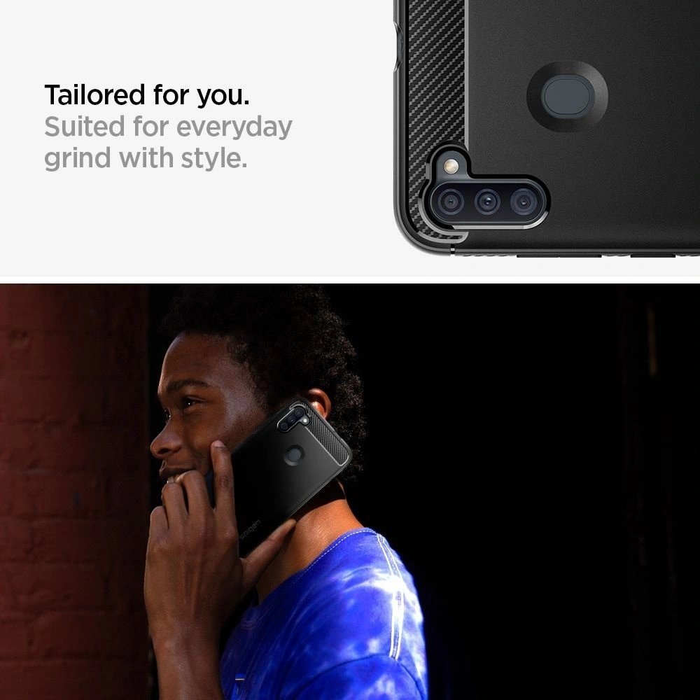 Hurtownia GSM - Etui Spigen Rugged Armor Samsung Galaxy A11 Matte Black - SPN1097BLK - {ean13} - Hurt