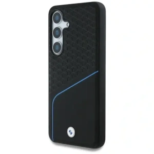 Hurtownia GSM - Etui BMW kožené s texturou a hladké MagSafe pro Samsung Galaxy S25 černé - BMW803 - {ean13} - Hurt