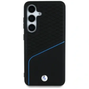 Hurtownia GSM - Etui BMW kožené s texturou a hladké MagSafe pro Samsung Galaxy S25 černé - BMW803 - {ean13} - Hurt