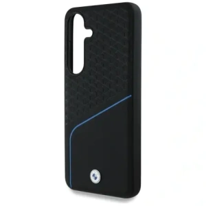 Wholesale BMW Leather Textured and Smooth MagSafe Samsung Galaxy S25 black - BMW803 - {ean13} - Hurt