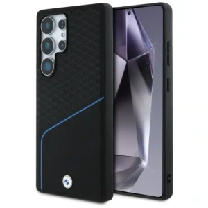 Hurtownia GSM - Etui BMW kožené s texturou a hladké MagSafe pro Samsung Galaxy S25 Ultra černé - BMW804 - {ean13} - Hurt
