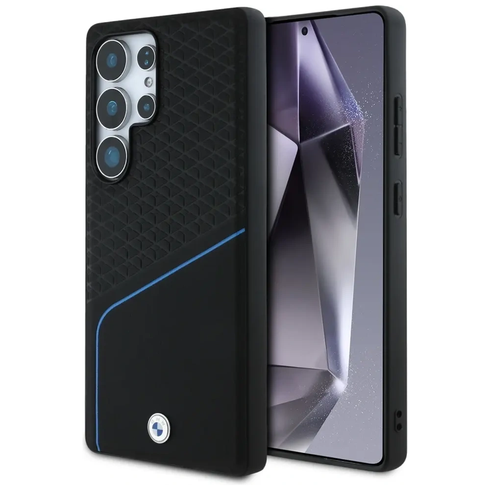 Hurtownia GSM - Etui BMW Leather Textured and Smooth MagSafe do Samsung Galaxy S25 Ultra czarny - BMW804 - {ean13} - Hurt