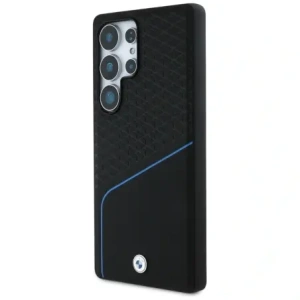 Hurtownia GSM - Etui BMW kožené s texturou a hladké MagSafe pro Samsung Galaxy S25 Ultra černé - BMW804 - {ean13} - Hurt