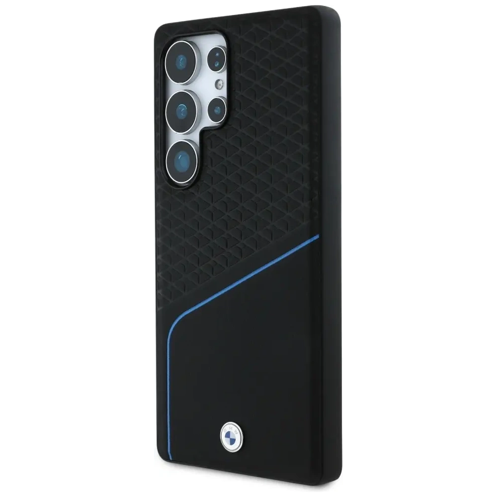 Hurtownia GSM - Etui BMW Leather Textured and Smooth MagSafe do Samsung Galaxy S25 Ultra czarny - BMW804 - {ean13} - Hurt