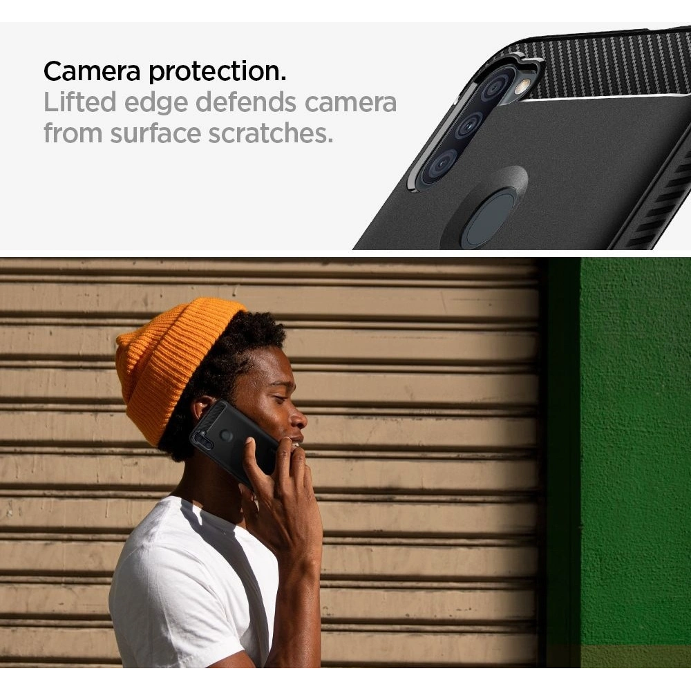 Hurtownia GSM - Etui Spigen Rugged Armor Samsung Galaxy A11 Matte Black - SPN1097BLK - {ean13} - Hurt