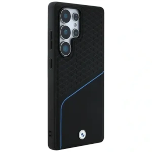 Hurtownia GSM - Etui BMW kožené s texturou a hladké MagSafe pro Samsung Galaxy S25 Ultra černé - BMW804 - {ean13} - Hurt