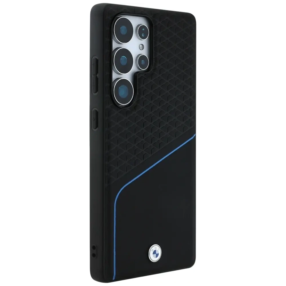 Hurtownia GSM - BMW texturat din piele și neted MagSafe Samsung Galaxy S25 Ultra negru - BMW804 - {ean13} - Hurt