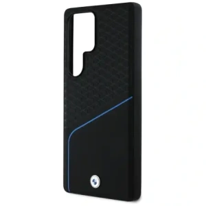 Hurtownia GSM - Etui BMW kožené s texturou a hladké MagSafe pro Samsung Galaxy S25 Ultra černé - BMW804 - {ean13} - Hurt