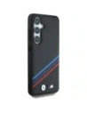 Hurtownia GSM - Etui BMW Kožené Trikolorové Křížové Pruhy MagSafe pro Samsung Galaxy S25 černé - BMW805 - {ean13} - Hurt