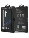 Hurtownia GSM - Etui BMW Kožené Trikolorové Křížové Pruhy MagSafe pro Samsung Galaxy S25 černé - BMW805 - {ean13} - Hurt