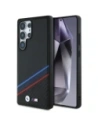 BMW Leder Tricolor Überquerungsstreifen MagSafe Samsung Galaxy S25 Ultra schwarz