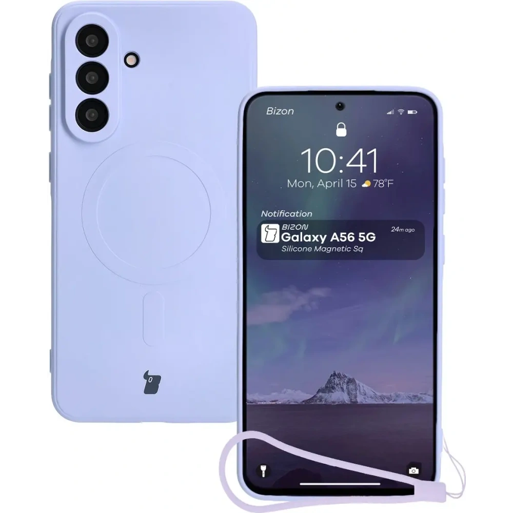 Hurtownia GSM - Bizon Case Silikon Magnetic Sq Samsung Galaxy A56 5G helllila - BIZ8301 - {ean13} - Hurt