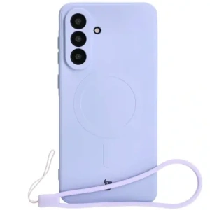 Hurtownia GSM - Silikonové pouzdro s magnetickým kroužkem Bizon Case Silicone Magnetic Sq pro Samsung Galaxy A56 5G světle fialové - BIZ8301 - {ean13} - Hurt