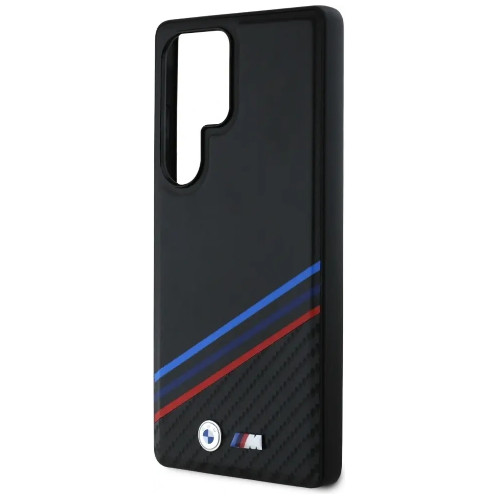 Hurtownia GSM - BMW Leder Tricolor Überquerungsstreifen MagSafe Samsung Galaxy S25 Ultra schwarz - BMW806 - {ean13} - Hurt