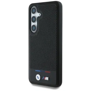 Hurtownia GSM - Etui BMW Kožené Tricolor Stripe MagSafe pro Samsung Galaxy S25 černé - BMW807 - {ean13} - Hurt