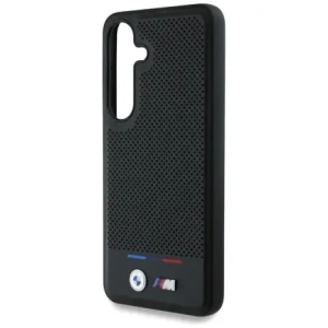 Hurtownia GSM - Etui BMW Kožené Tricolor Stripe MagSafe pro Samsung Galaxy S25 černé - BMW807 - {ean13} - Hurt