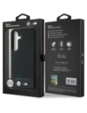 Hurtownia GSM - BMW Bőr Trikolor Csík MagSafe Samsung Galaxy S25 fekete - BMW807 - {ean13} - Hurt