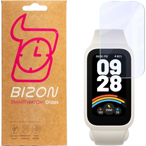 Elastyczne szkło hybrydowe Bizon Glass Watch Mule do Xiaomi Smart Band 9 Active