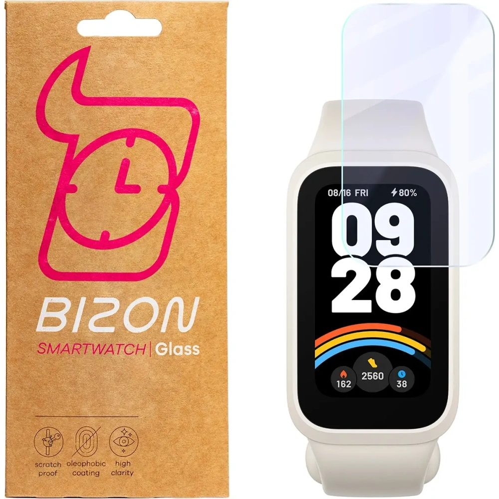 Hurtownia GSM - Sticlă hibridă flexibilă Bizon Glass Watch Mule pentru Xiaomi Smart Band 9 Active - BIZ8304 - {ean13} - Hurt