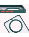 Hurtownia GSM - Bizon Case Hybrid Ring Honor Magic7 Lite rauchig mit einem dunkelgrünen Rahmen - BIZ8305 - {ean13} - Hurt