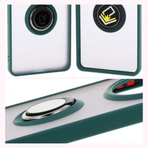 Hurtownia GSM - Bizon Case Hybrid Ring Honor Magic7 Lite rauchig mit einem dunkelgrünen Rahmen - BIZ8305 - {ean13} - Hurt