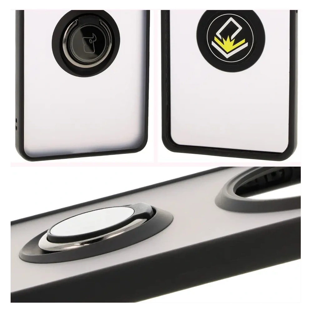 Hurtownia GSM - Bizon Case Hybrid Gyűrű Honor Magic7 Lite füstös színű, fekete kerettel - BIZ8306 - {ean13} - Hurt