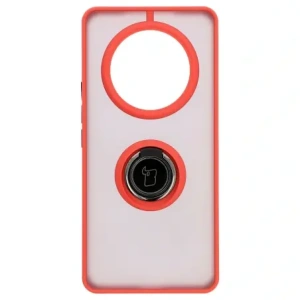 Hurtownia GSM - Etui s úchytem na prst Bizon Case Hybrid Ring pro Honor Magic7 Lite kouřové s červeným rámem. - BIZ8307 - {ean13} - Hurt