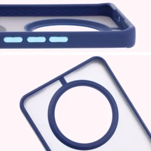 Hurtownia GSM - Bizon Case Hybrid Ring Honor Magic7 Lite füstös színben, sötétkék kerettel. - BIZ8308 - {ean13} - Hurt