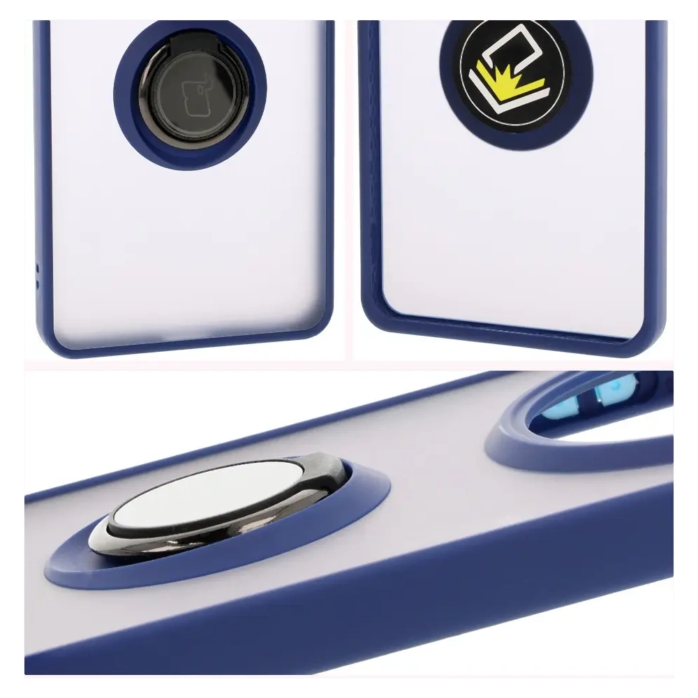 Hurtownia GSM - Bizon Case Hybrid Ring Honor Magic7 Lite füstös színben, sötétkék kerettel. - BIZ8308 - {ean13} - Hurt