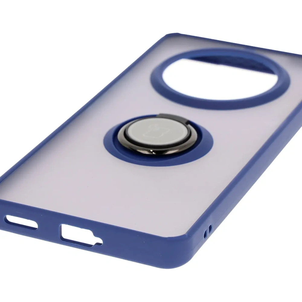 Hurtownia GSM - Bizon Case Hybrid Ring Honor Magic7 Lite füstös színben, sötétkék kerettel. - BIZ8308 - {ean13} - Hurt