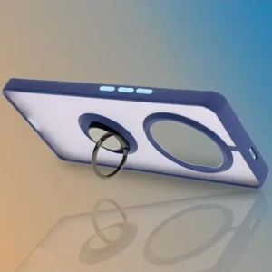 Hurtownia GSM - Bizon Case Hybrid Ring Honor Magic7 Lite rauchig mit einem dunkelblauen Rahmen - BIZ8308 - {ean13} - Hurt