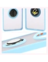 Wholesale Bizon Case Hybrid Ring Honor Magic7 Lite smoky with a light blue frame - BIZ8309 - {ean13} - Hurt