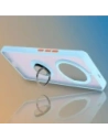 Hurtownia GSM - Pouzdro s prstovým držákem Bizon Case Hybrid Ring pro Honor Magic7 Lite kouřové s světle modrým rámem - BIZ8309 - {ean13} - Hurt