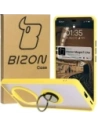 Bizon Case Hybrid Ring Honor Magic7 Lite fumuriu cu un cadru galben