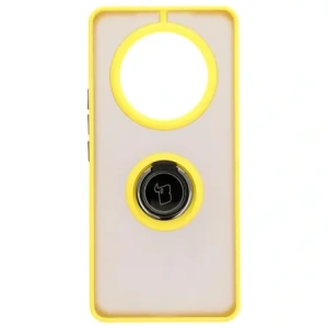 Hurtownia GSM - Bizon Case Hybrid Ring Honor Magic7 Lite fumuriu cu un cadru galben - BIZ8310 - {ean13} - Hurt