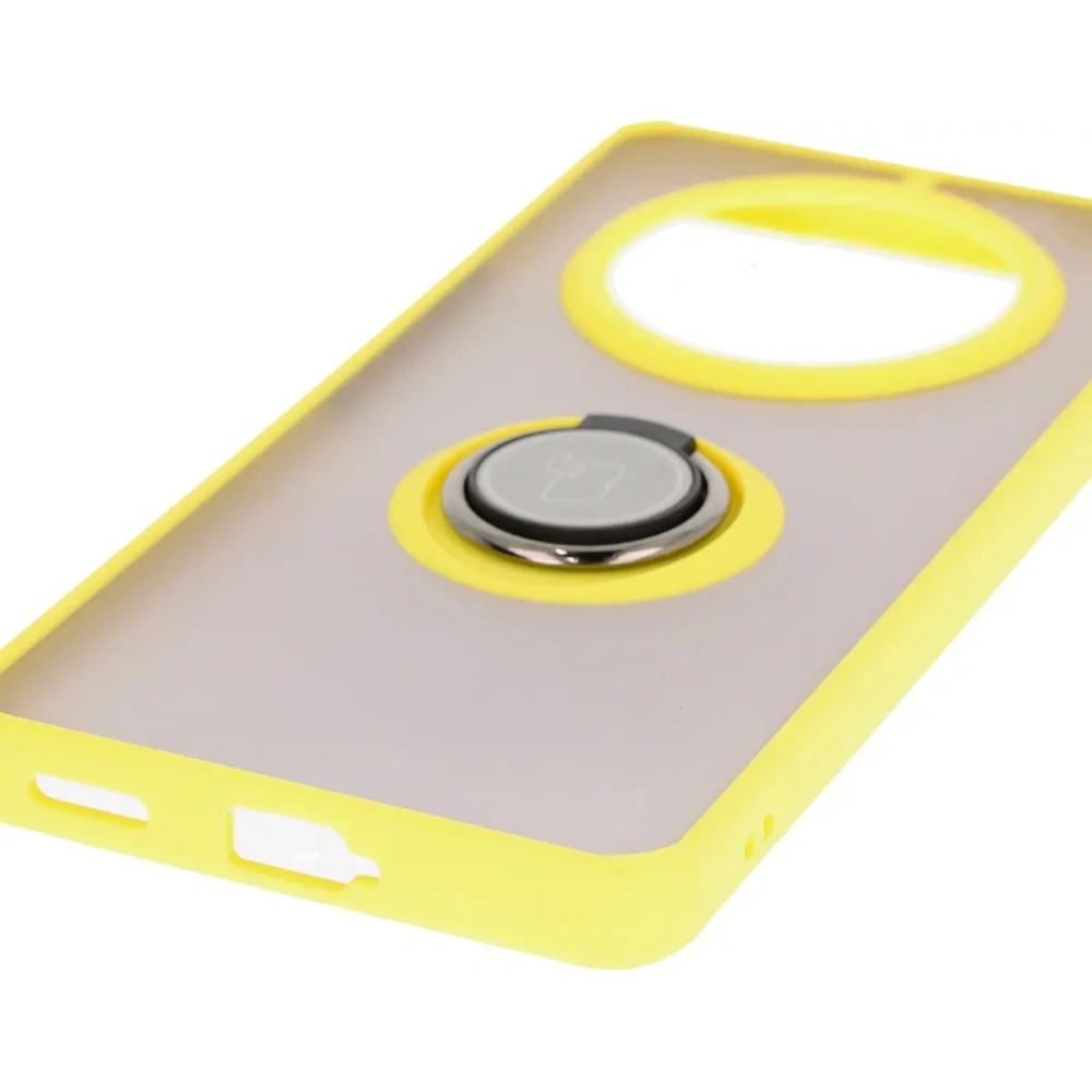 Hurtownia GSM - Bizon Case Hybrid Ring Honor Magic7 Lite rauchig mit einem gelben Rahmen - BIZ8310 - {ean13} - Hurt