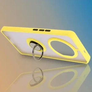Hurtownia GSM - Bizon Case Hybrid Ring Honor Magic7 Lite fumuriu cu un cadru galben - BIZ8310 - {ean13} - Hurt