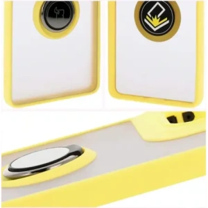Hurtownia GSM - Bizon Case Hybrid Ring Motorola Moto G75 5G rauchig mit einem gelben Rahmen - BIZ8312 - {ean13} - Hurt