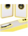 Wholesale Bizon Case Hybrid Ring Motorola Moto G75 5G smoky with a yellow frame - BIZ8312 - {ean13} - Hurt