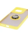 Hurtownia GSM - Bizon Case Hybrid Ring Motorola Moto G75 5G fumuriu cu un cadru galben - BIZ8312 - {ean13} - Hurt