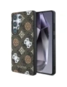 Wholesale Guess 4G Printed Colored Peony Pattern MagSafe Samsung Galaxy S25 Ultra brown - GUE4288 - {ean13} - Hurt
