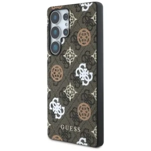 Wholesale Guess 4G Printed Colored Peony Pattern MagSafe Samsung Galaxy S25 Ultra brown - GUE4288 - {ean13} - Hurt